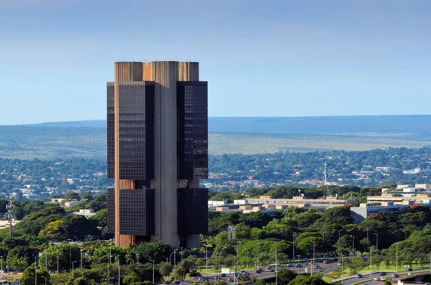 Sede do Banco Central do Brasil em Brasília. Presidente da instituição já acredita na queda da Selic no futuro — Foto: Getty Images